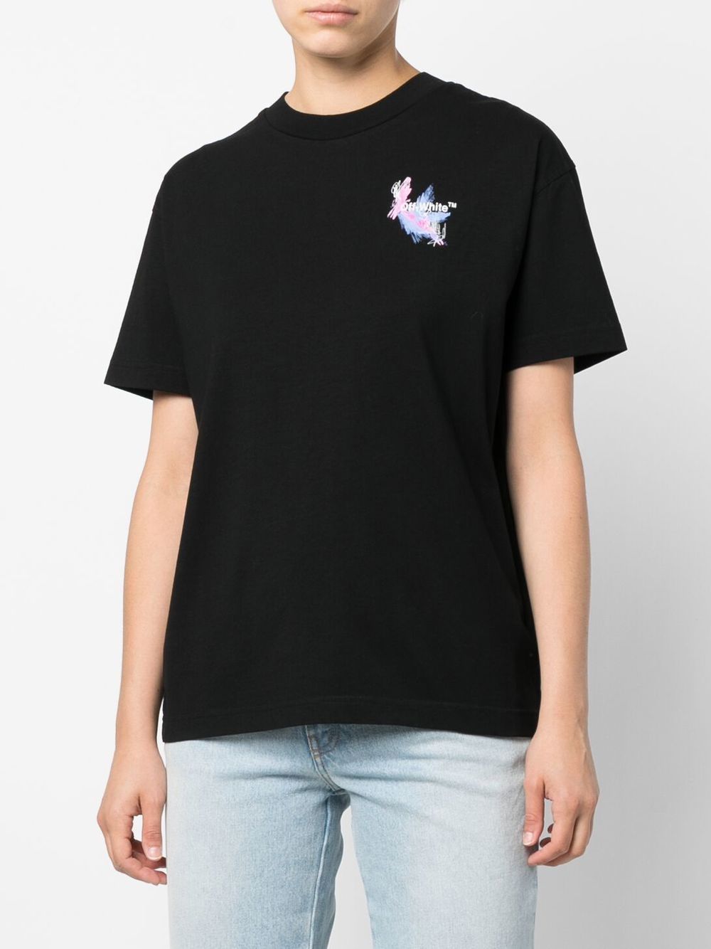 OFF-WHITE WOMEN Hotch Potch Arrow Casual T-Shirt Black