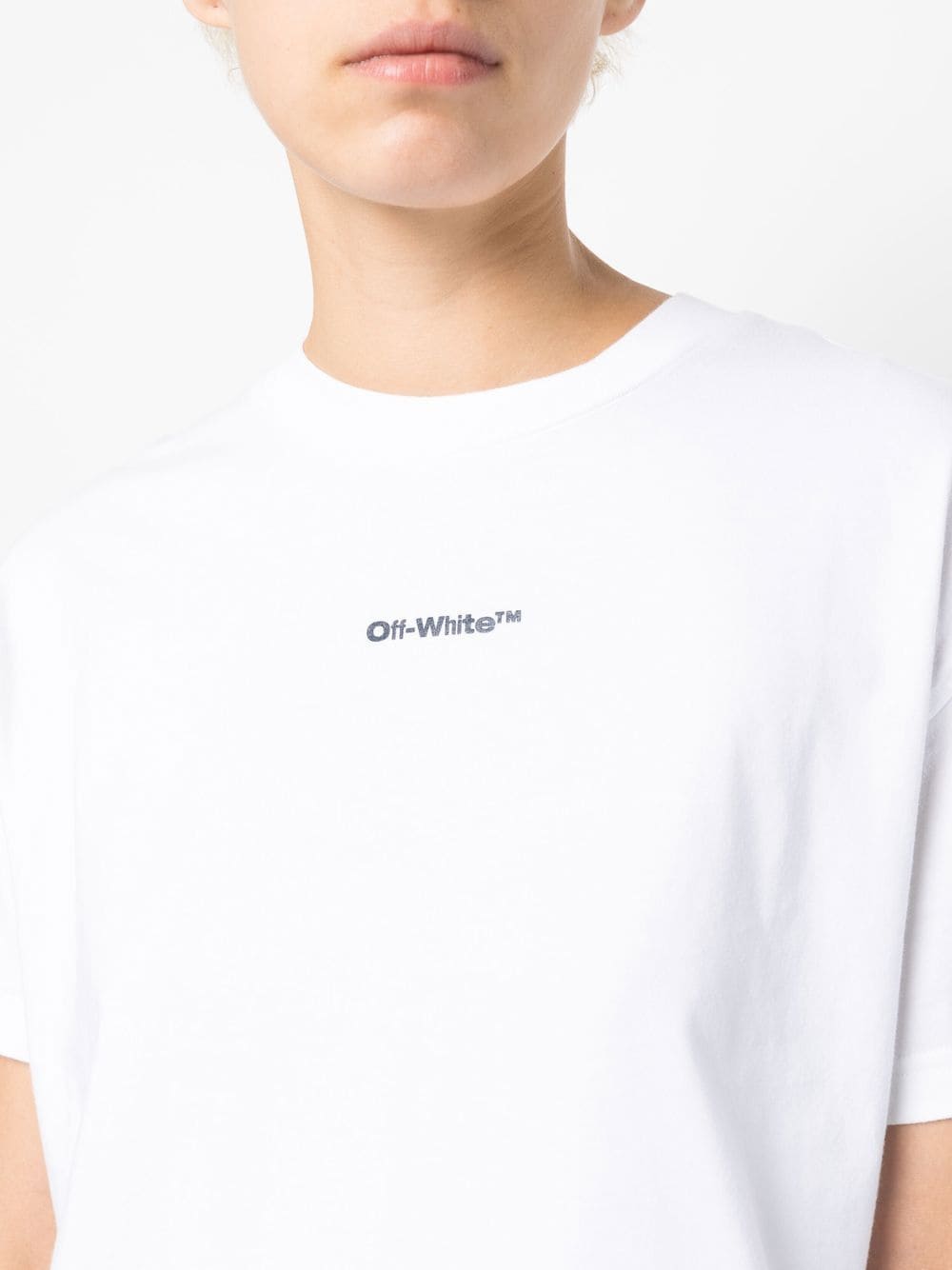OFF-WHITE WOMEN Tie Dye Arrow Casual T-Shirt White