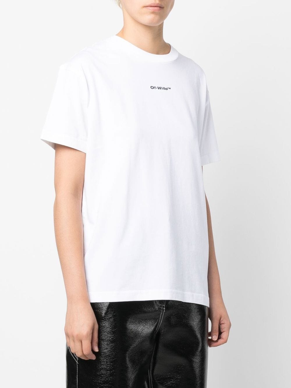 OFF-WHITE WOMEN Tie Dye Arrow Casual T-Shirt White
