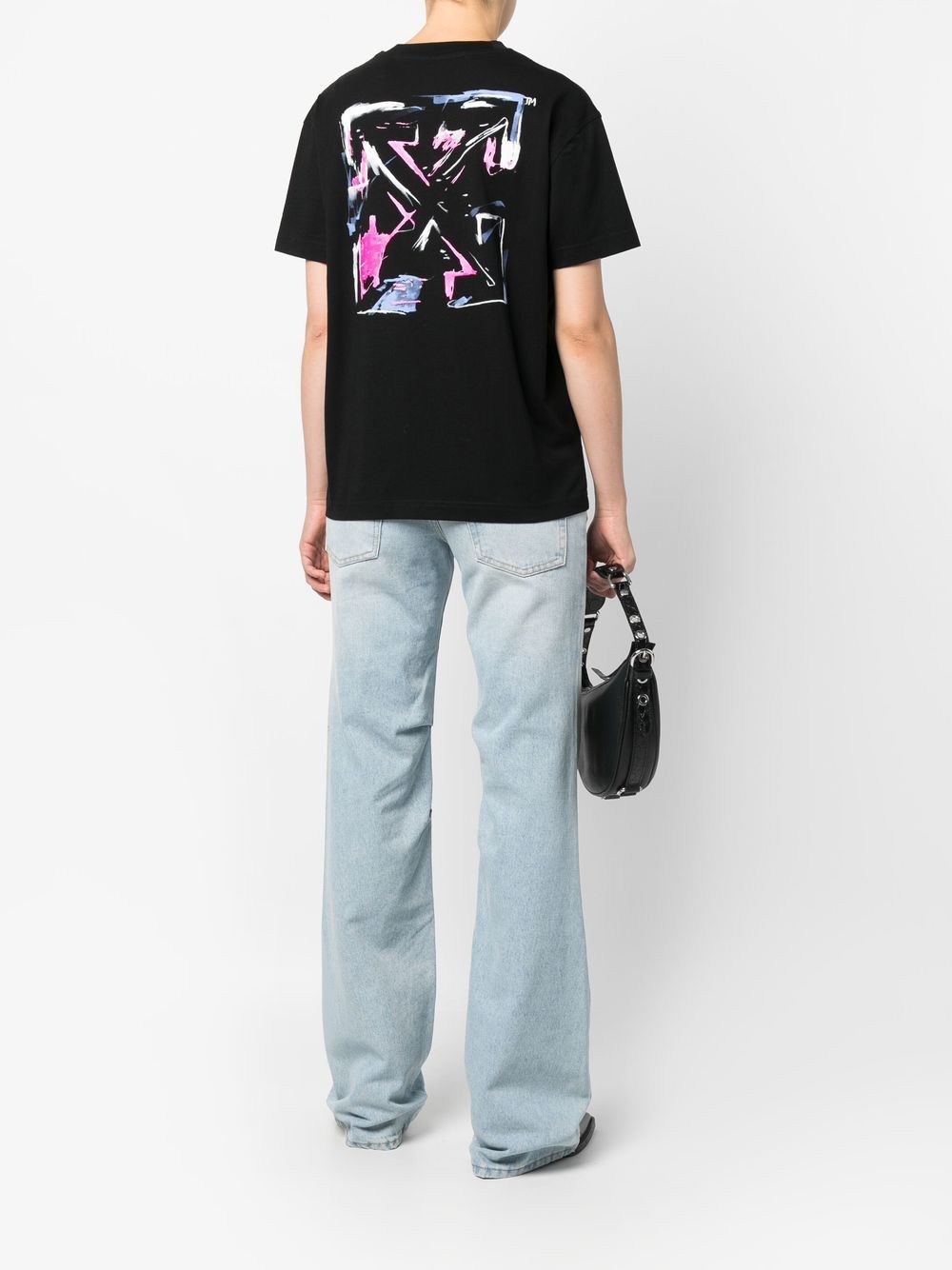 OFF-WHITE WOMEN Hotch Potch Arrow Casual T-Shirt Black