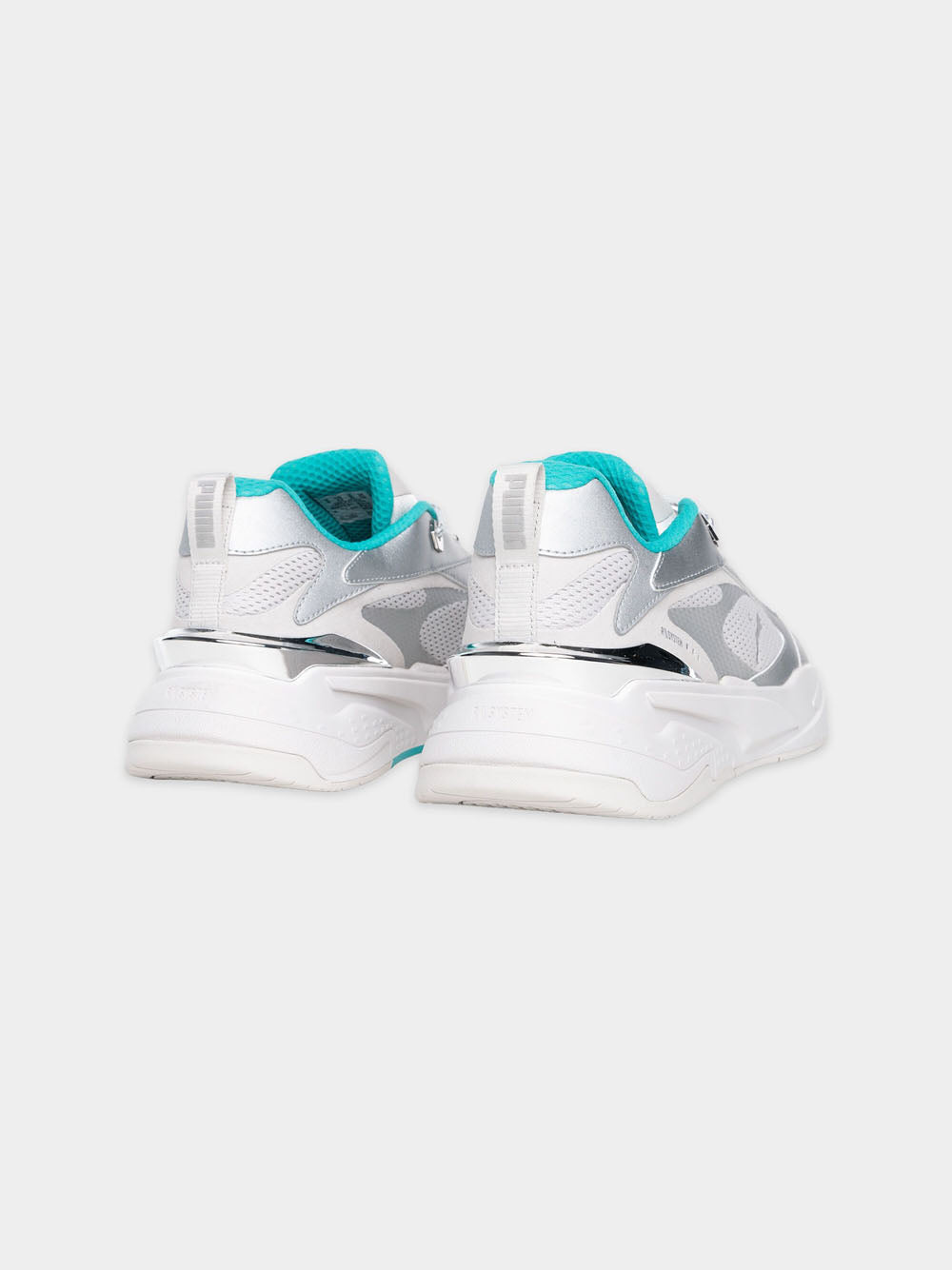 PUMA X BALR. Panelled Mesh Sneakers Silver/Spectra Green