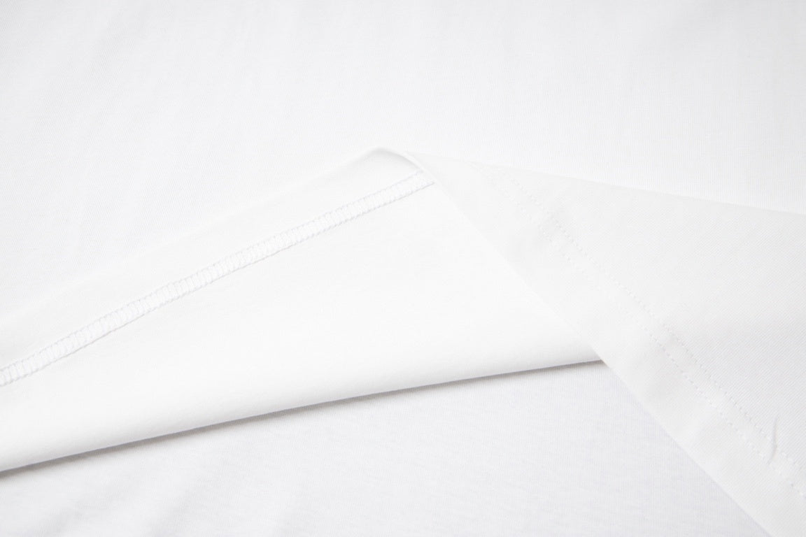 Prada Milano T-Shirt with Red Embroidered Logo