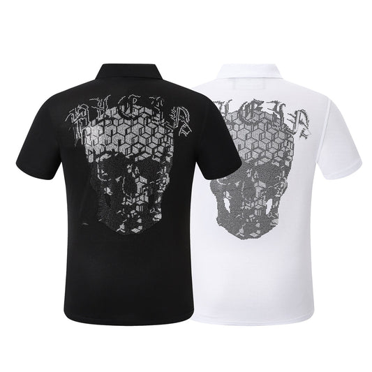 New- Skull Hot stamp POLO shirt