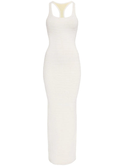 JACQUEMUS WOMEN The Scala Maxi Dress Off-White