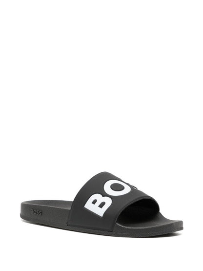 BOSS Aryeh Sliders Black/White