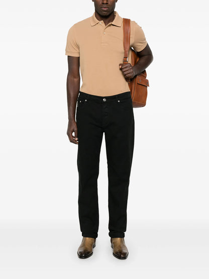 TOM FORD Cotton Polo Shirt Sand Beige