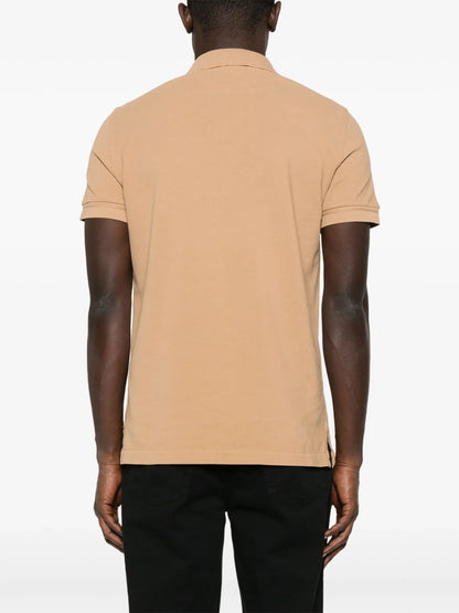 TOM FORD Cotton Polo Shirt Sand Beige