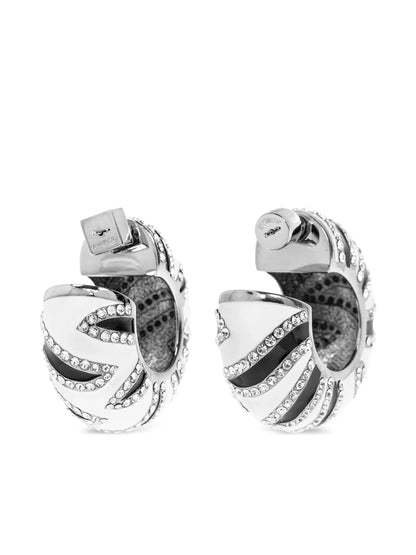 JACQUEMUS WOMEN Zebra Earrings Black/White