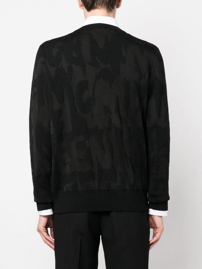 ALEXANDER MCQUEEN Graffiti Jacquard Jumper Black