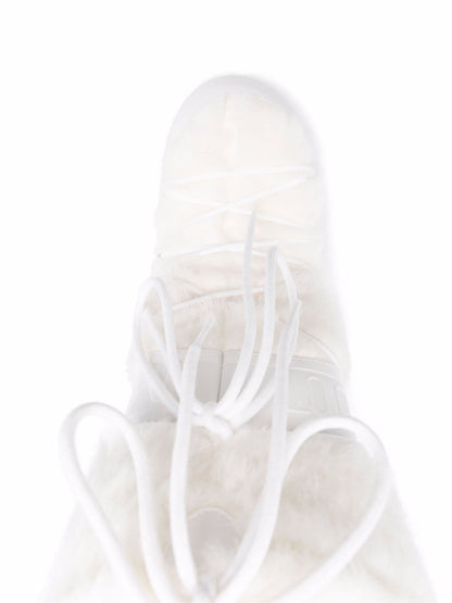 MOON BOOT UNISEX Icon Faux-fur Snow Boots White