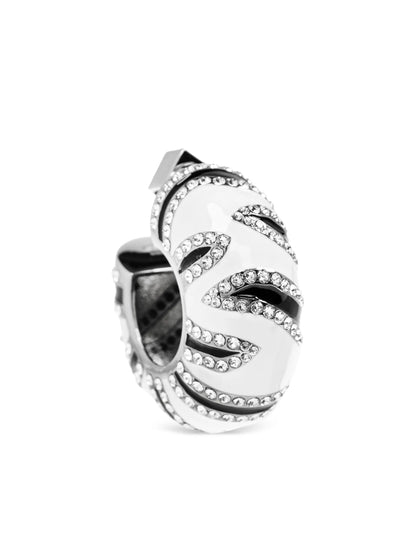 JACQUEMUS WOMEN Zebra Earrings Black/White