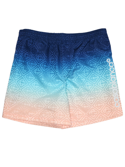 CASABLANCA Printed Swim Jacquard Shorts Gradient Blue
