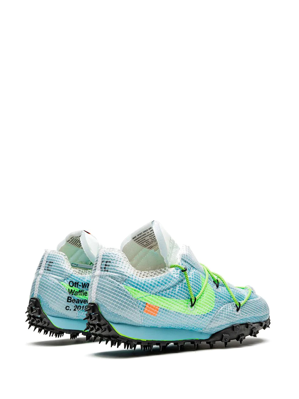 Nike X Off-White  Waffle Racer SP "Vivid Sky" sneakers Green Black