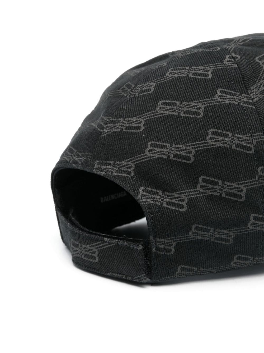 BALENCIAGA BB Monogram Cap Black Grey