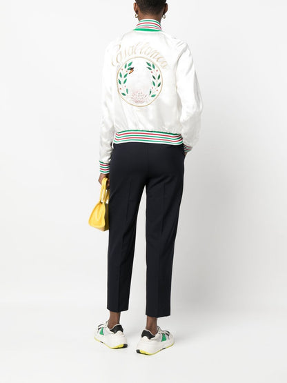 CASABLANCA WOMEN Embleme De Cygne Souvenir Jacket White