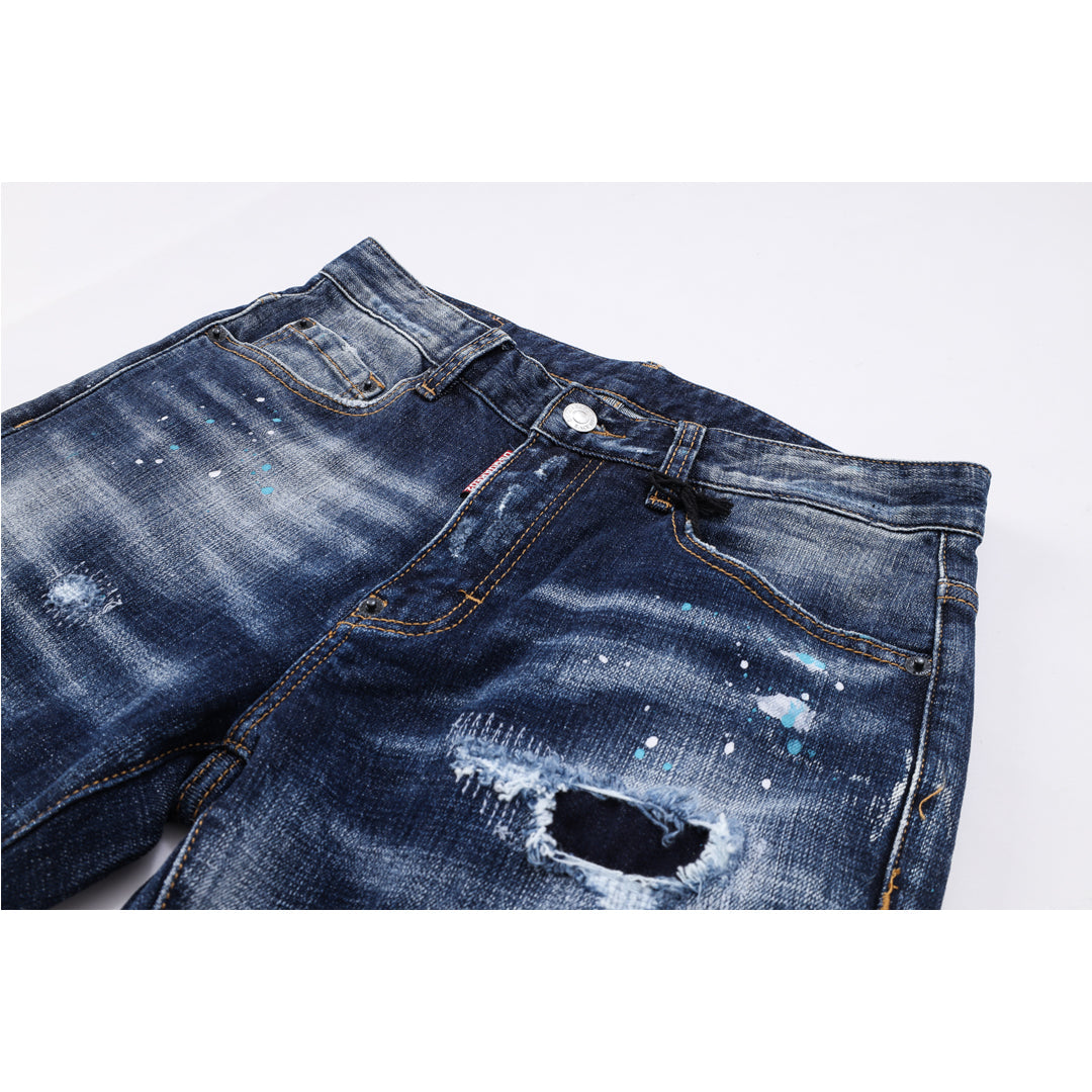 New-DSQ2 Nightclub ripped skinny jeans