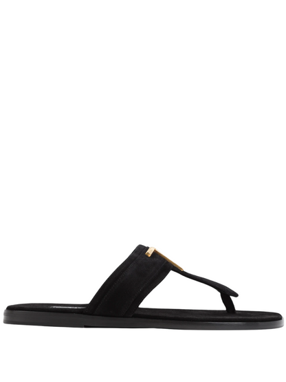 TOM FORD Calf Leather Sandals Black