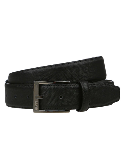 BOSS Elloy Leather Belt Black