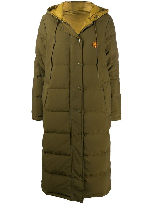 KENZO Women's Reversible Down Jacket Khaki