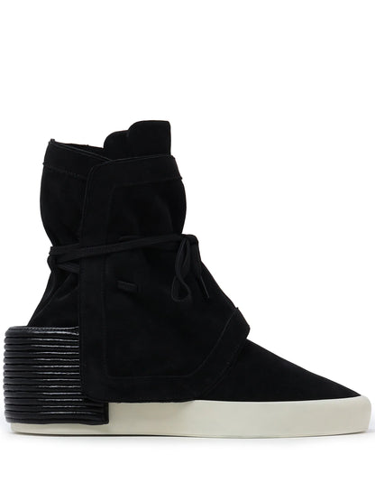 FEAR OF GOD Moc High Layered Suede Boots Black