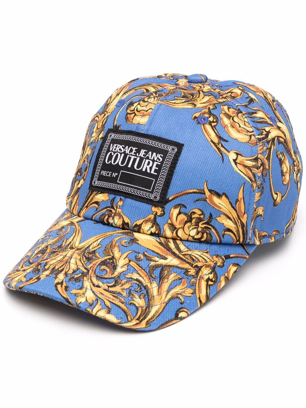 VERSACE JEANS COUTURE Baroque Logo Cap Blue