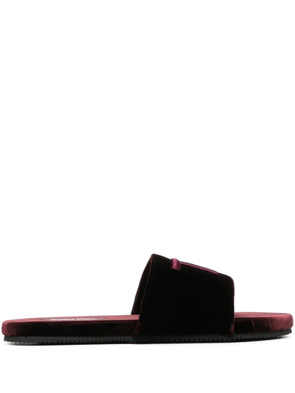 TOM FORD Velvet Harrison Slippers Wine