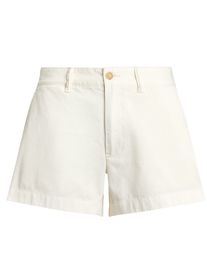 RALPH LAUREN WOMEN Cotton Chino Short White