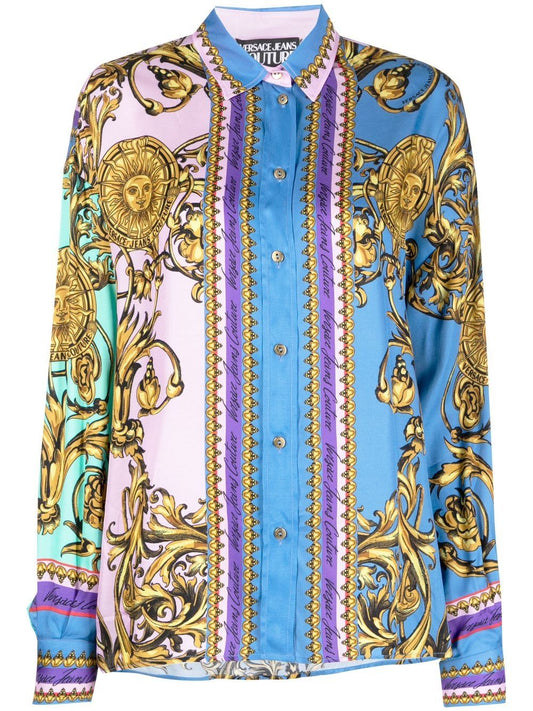 VERSACE WOMEN Garland Sun Long Sleeve Shirt
