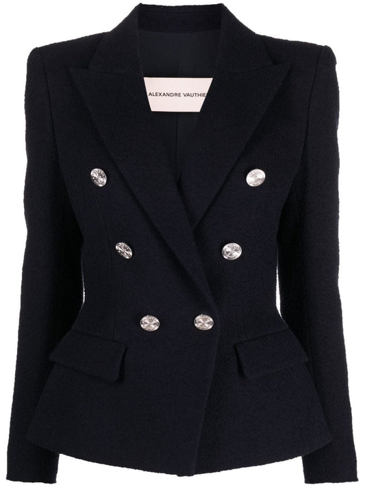 ALEXANDRE VAUTHIER WOMEN Double-breasted Blazer Japanese Blue