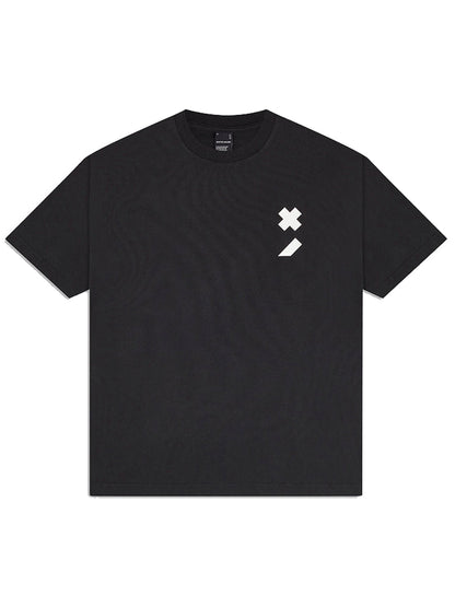 WHITE NOISE Classic Icon Cotton T-shirt Black