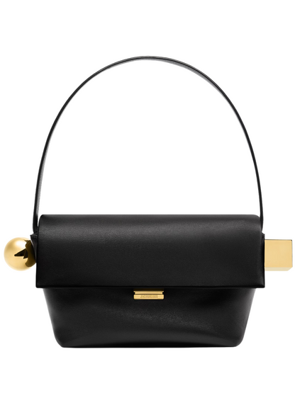 JACQUEMUS WOMEN Le Rond Carre Shoulder Bag Black
