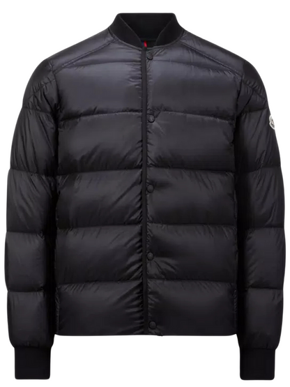 MONCLER Bazena Short Down Bomber Jacket Black