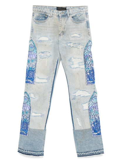 WHO DECIDES WAR Winter Mechanic Jeans Sky Blue