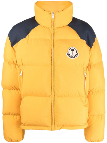 MONCLER GENIUS X 8 MONCLER PALM ANGELS Nevis Short Down Jacket Yellow
