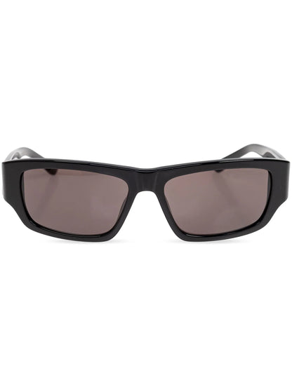 BALENCIAGA Printed Rectangle-Frame Sunglasses Black