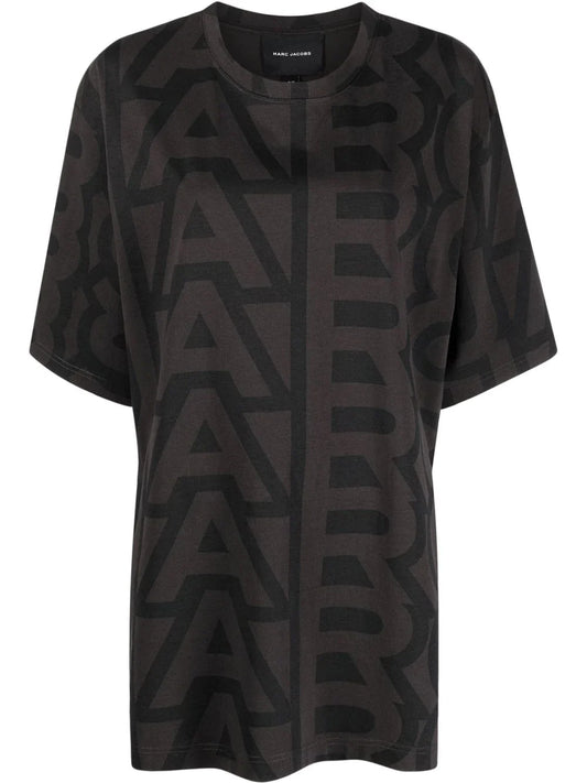 MARC JACOBS WOMEN Monogram Big T-Shirt Black/Charcoal