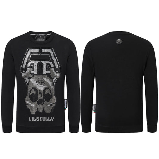 New-2025ss Skull Print Hoodie
