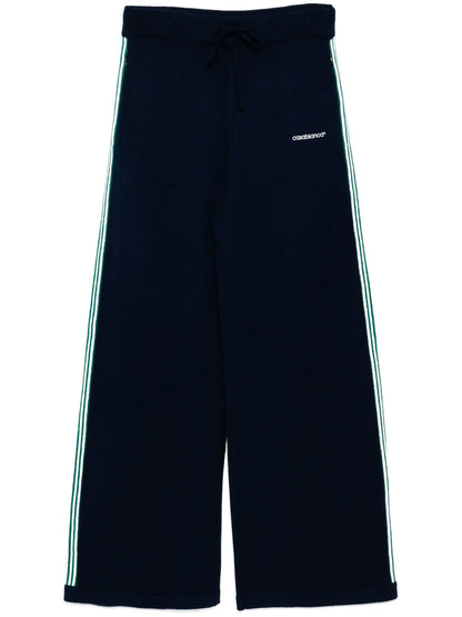 CASABLANCA WOMEN Logo Embroidered Tennis Trousers Navy/Green