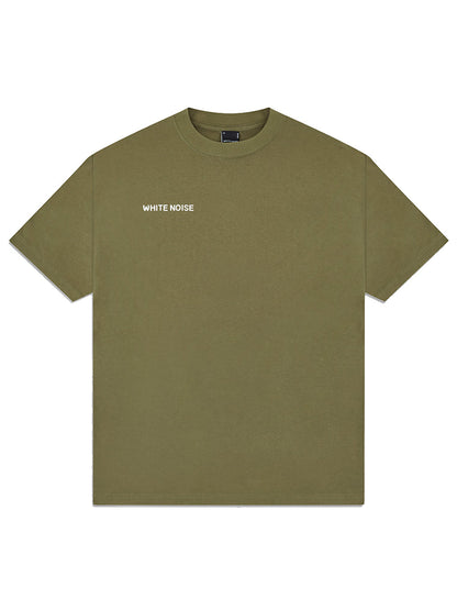 WHITE NOISE Branded Graphic T-shirt Green