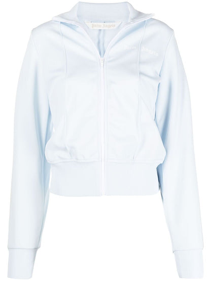 PALM ANGELS WOMEN Side-stripe track jacket Blue