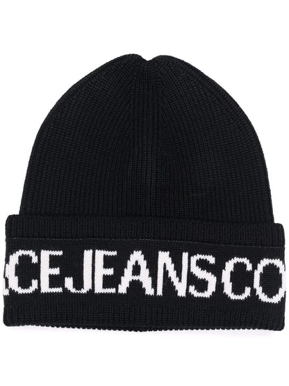 VERSACE Logo Beanie Black