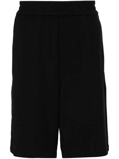 AMI ALEXANDRE MATTIUSSI Ami De Coeur Elasticated Waist Bermuda Shorts Black