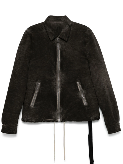 RICK OWENS DRKSHDW Woven Padded Jacket Dust Brown
