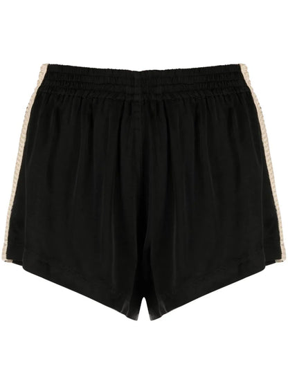 PALM ANGELS WOMEN Sporty Chic Short Shorts Black