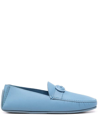 SALVATORE FERRAGAMO Palinuro Gancini Loafers Blue