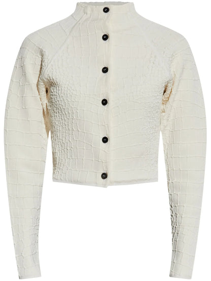 JACQUEMUS WOMEN The Scala Cardigan Off-White