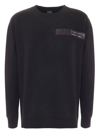 Marcelo Burlon Braille Tape Pocket Sweatshirt Black