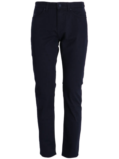 BOSS H-Delaware3 Cotton Blend Trousers Dark Blue