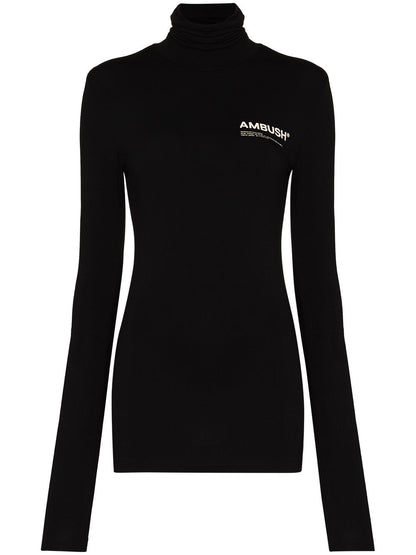 AMBUSH WOMEN Workshop roll neck T-shirt Black