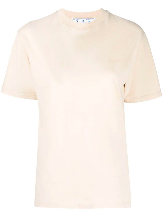 OFF-WHITE WOMEN Diag Regular T-Shirt Beige